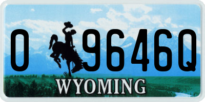 WY license plate 09646Q