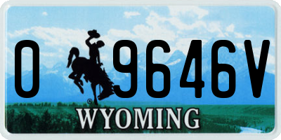 WY license plate 09646V