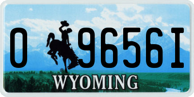 WY license plate 09656I