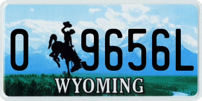 WY license plate 09656L
