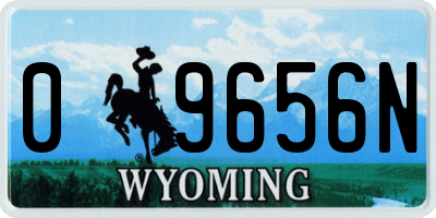WY license plate 09656N