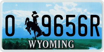 WY license plate 09656R