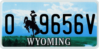 WY license plate 09656V