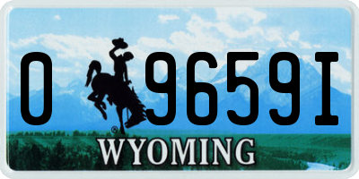 WY license plate 09659I