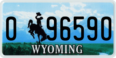 WY license plate 09659O