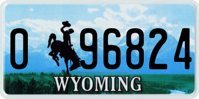 WY license plate 096824