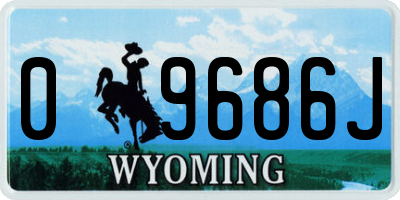 WY license plate 09686J