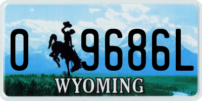 WY license plate 09686L