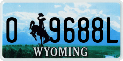 WY license plate 09688L