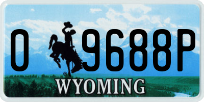 WY license plate 09688P