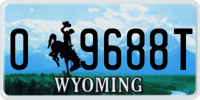 WY license plate 09688T