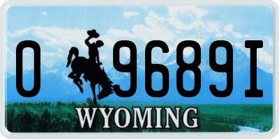 WY license plate 09689I