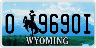 WY license plate 09690I