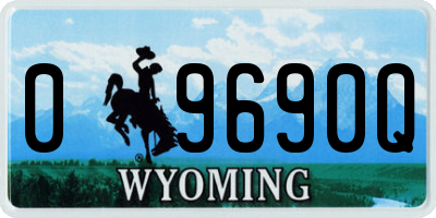 WY license plate 09690Q