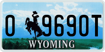 WY license plate 09690T