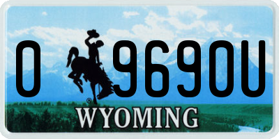 WY license plate 09690U