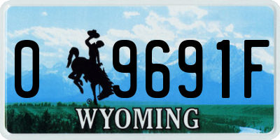 WY license plate 09691F