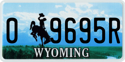 WY license plate 09695R