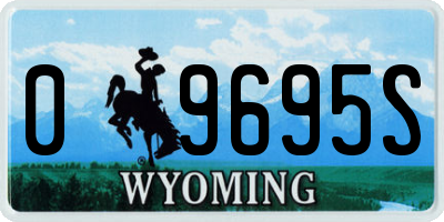 WY license plate 09695S