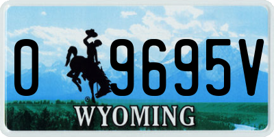 WY license plate 09695V