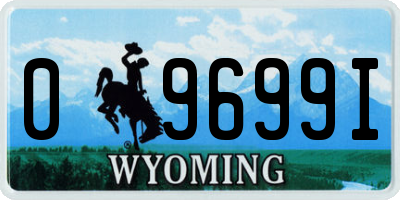 WY license plate 09699I