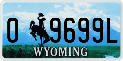 WY license plate 09699L