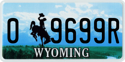WY license plate 09699R
