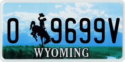 WY license plate 09699V