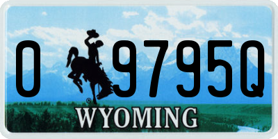 WY license plate 09795Q