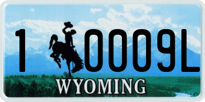 WY license plate 10009L
