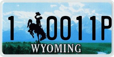 WY license plate 10011P