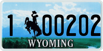 WY license plate 100202