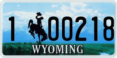 WY license plate 100218