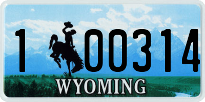 WY license plate 100314