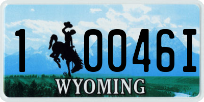 WY license plate 10046I