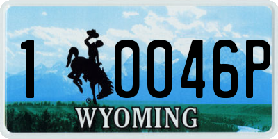 WY license plate 10046P