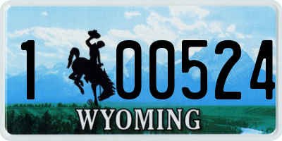WY license plate 100524
