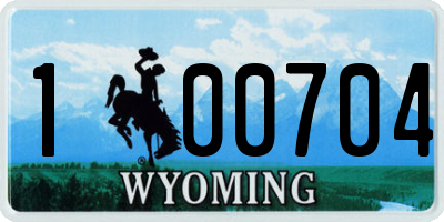 WY license plate 100704