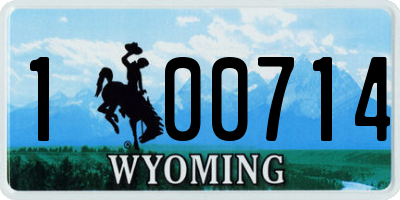 WY license plate 100714