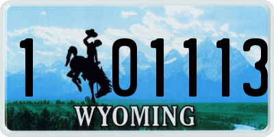 WY license plate 101113