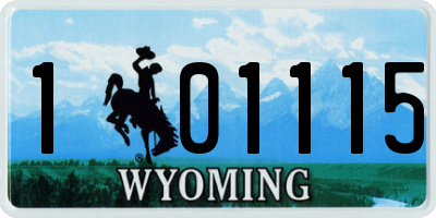 WY license plate 101115