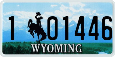 WY license plate 101446