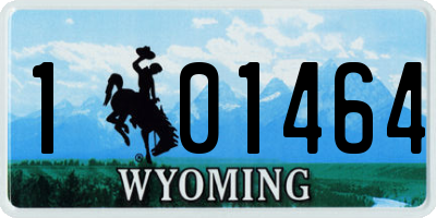 WY license plate 101464