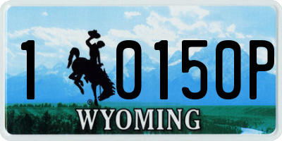 WY license plate 10150P