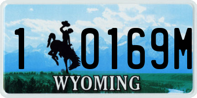 WY license plate 10169M