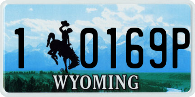 WY license plate 10169P