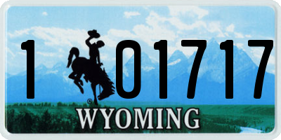 WY license plate 101717