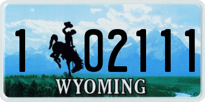WY license plate 102111