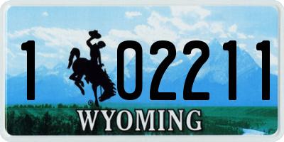 WY license plate 102211