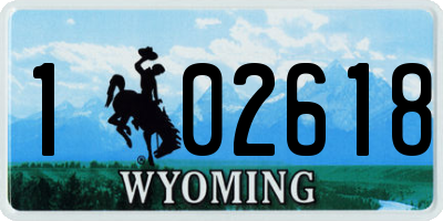 WY license plate 102618